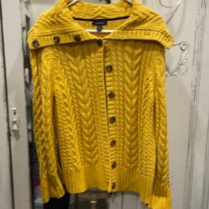 Lands End - Cable knit cardigan 🤩 size large
